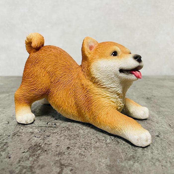 置物 犬 かわいい 動物 玄関 喜ぶ柴犬 グッズ おしゃれ インテリア