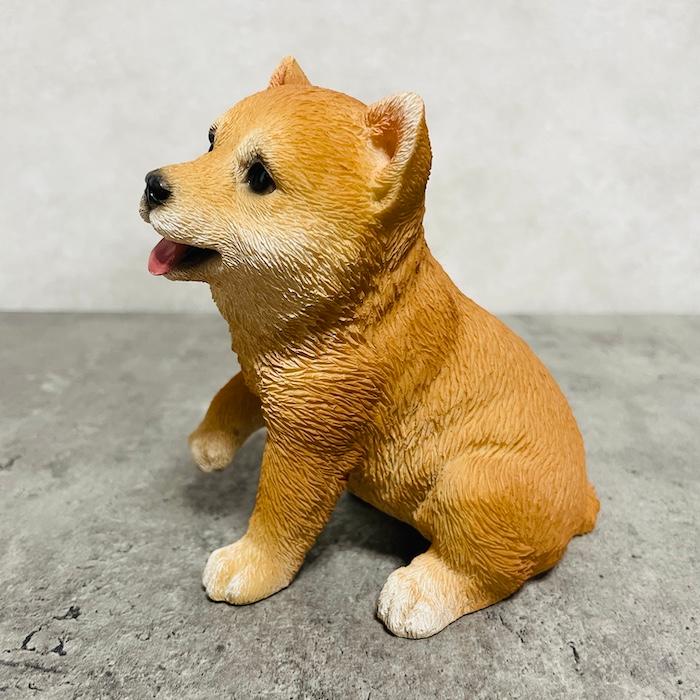 置物 犬 かわいい 動物 玄関 見上げるお座り柴犬 おしゃれ インテリア 卓上 ガーデン 庭 woobia ウービア |  | 03