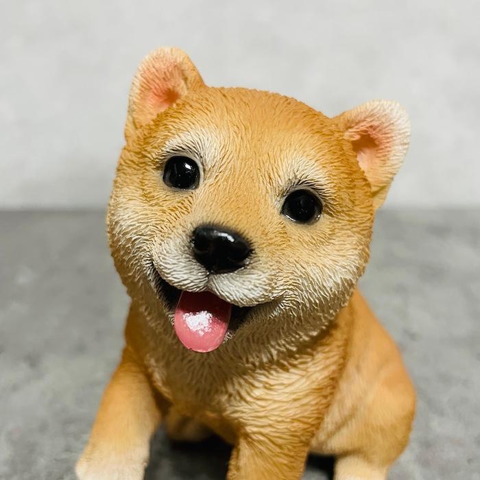 置物 犬 かわいい 動物 玄関 見上げるお座り柴犬 おしゃれ インテリア 卓上 ガーデン 庭 woobia ウービア |  | 07