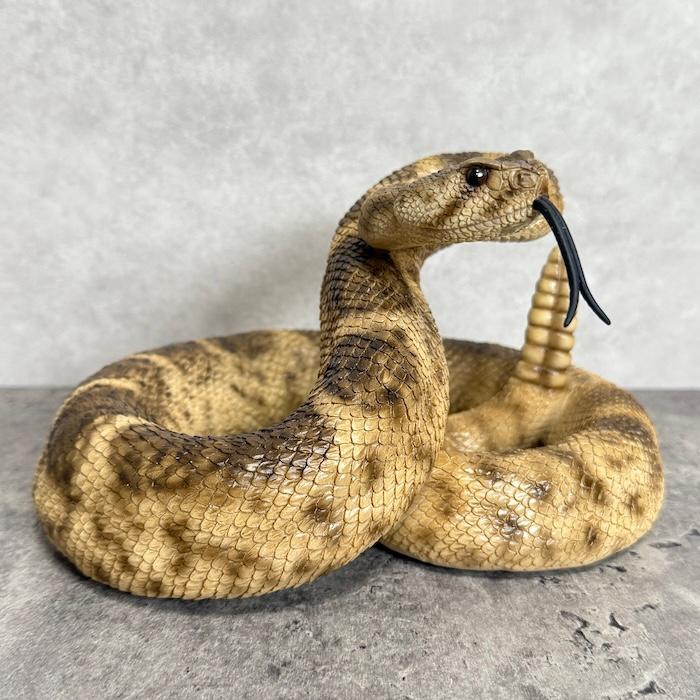 蛇の置物 ダイヤモンドバッグ ガラガラヘビ 横幅20cm 動物 おしゃれ