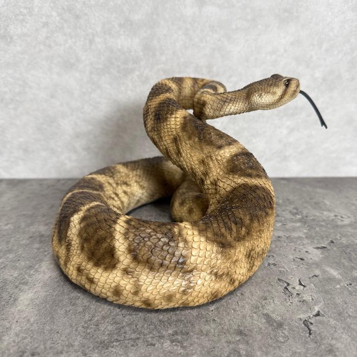 蛇の置物 ダイヤモンドバッグ ガラガラヘビ 横幅20cm 動物 おしゃれ