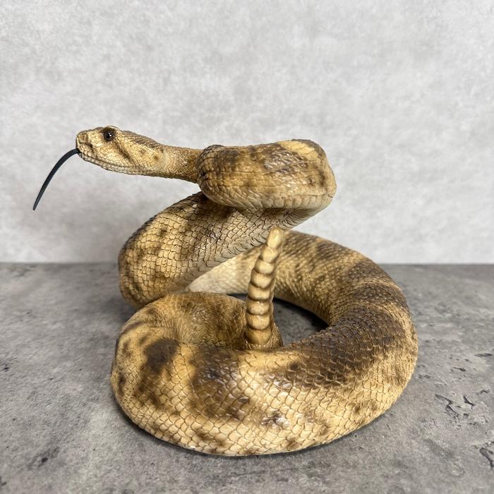 蛇の置物 ダイヤモンドバッグ ガラガラヘビ 横幅20cm 動物 おしゃれ