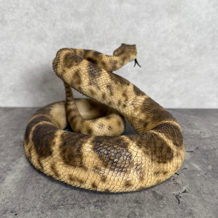 蛇の置物 ダイヤモンドバッグ ガラガラヘビ 横幅20cm 動物 おしゃれ