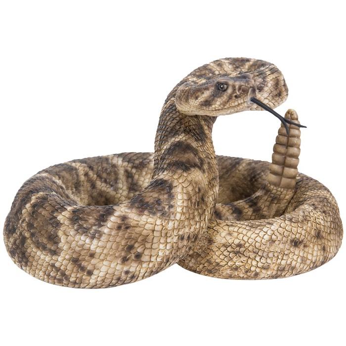 蛇の置物 ダイヤモンドバッグ ガラガラヘビ 横幅20cm 動物 おしゃれ