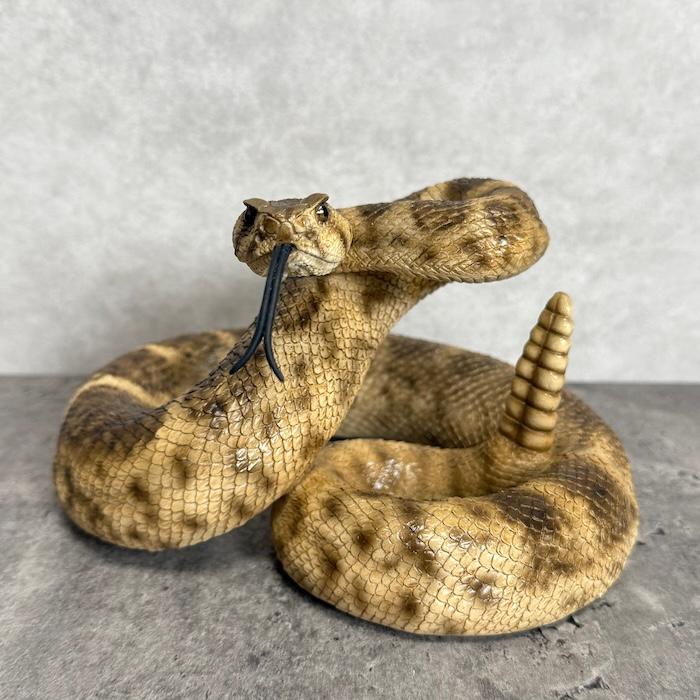 蛇の置物 ダイヤモンドバッグ ガラガラヘビ 横幅20cm 動物 おしゃれ