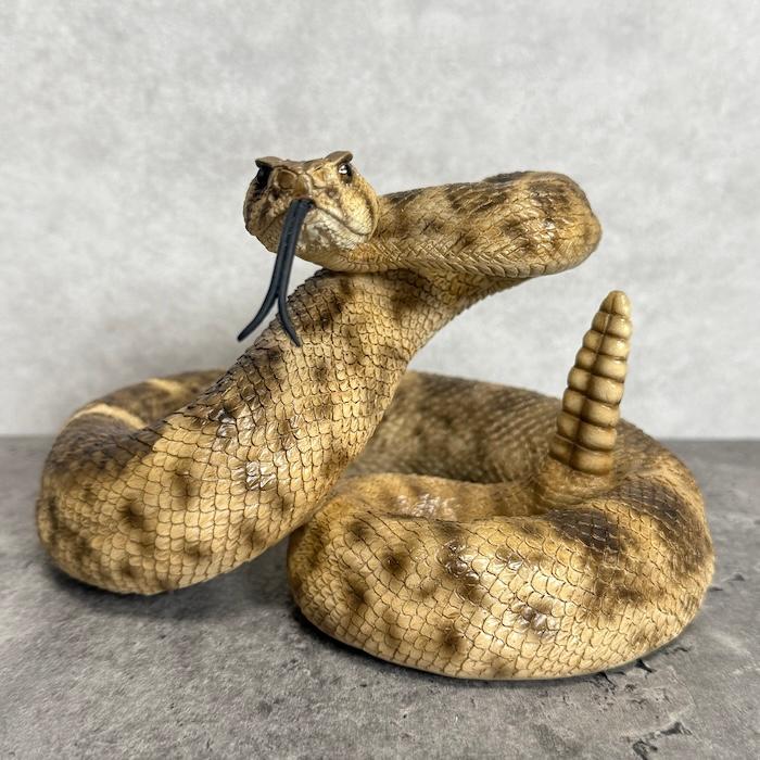 蛇の置物 ダイヤモンドバッグ ガラガラヘビ 横幅20cm 動物 おしゃれ