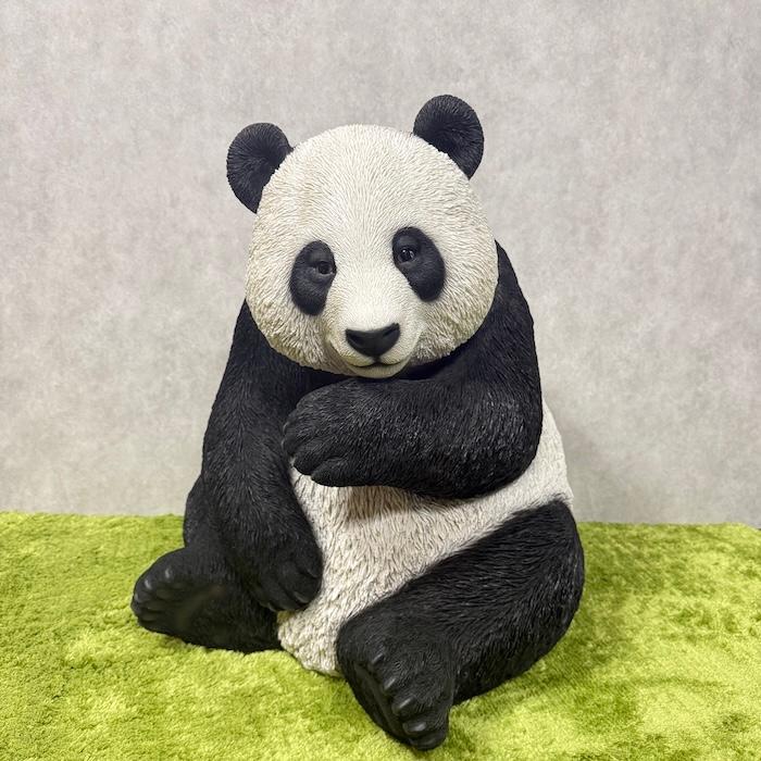 動物　置物 置物 動物 見つめるパンダ 大 高さ71cm おしゃれ 大きい 玄関