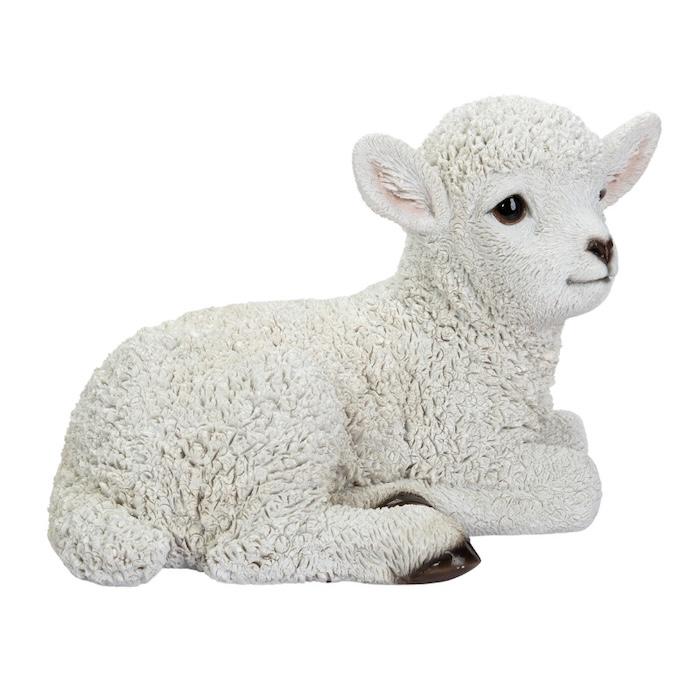 置物 羊 寝そべる羊 幅23.4cm woobia ウービア ひつじ リアル かわいい おしゃれ 玄関 インテリア オブジェ ガーデン ラム 北欧 ナチュラル | WOOBIA | 06
