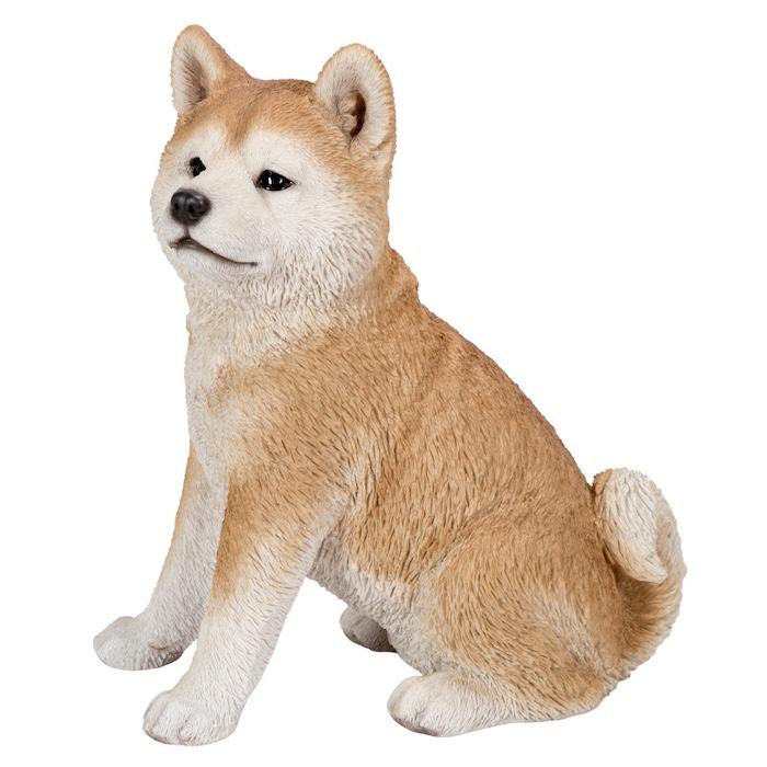 犬 置物 大型 動物 お座り秋田犬 大 かわいいグッズ 高さ38cm woobia おしゃれ 大きい 玄関 インテリア ガーデン オブジェ 北欧 リアル 面白い ウービア |  | 02