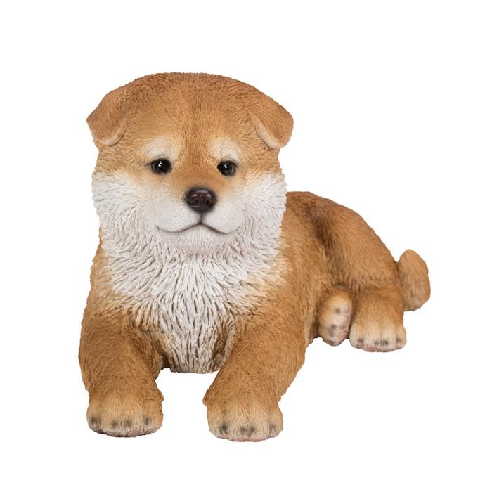 WOOBIA（ウービア） 置物 犬 動物 寝そべる秋田犬 横幅31cm woobia