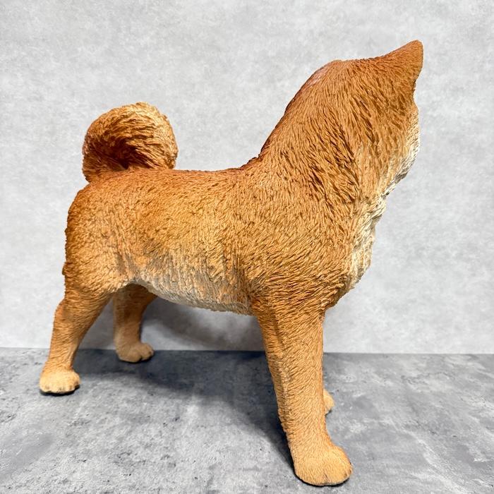 犬 置物 大型 動物 左向き秋田犬 大 高さ45.3cm woobia おしゃれ