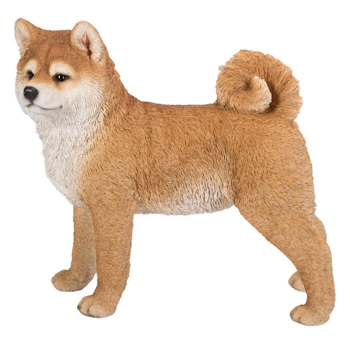 犬 置物 大型 動物 左向き秋田犬 大 横幅49.5cm woobia おしゃれ