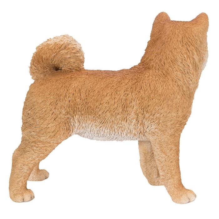 犬 置物 大型 動物 左向き秋田犬 大 横幅49.5cm woobia おしゃれ