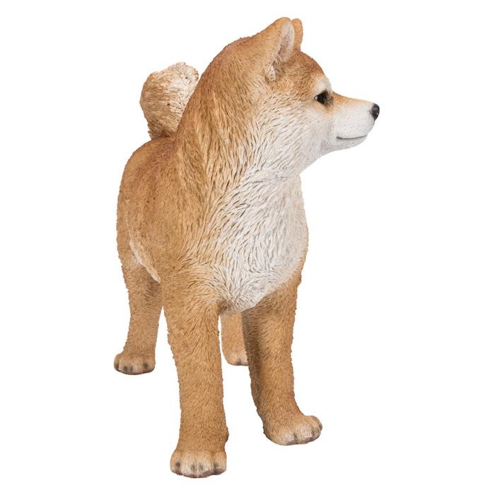 犬 置物 大型 動物 左向き秋田犬 大 横幅49.5cm woobia おしゃれ
