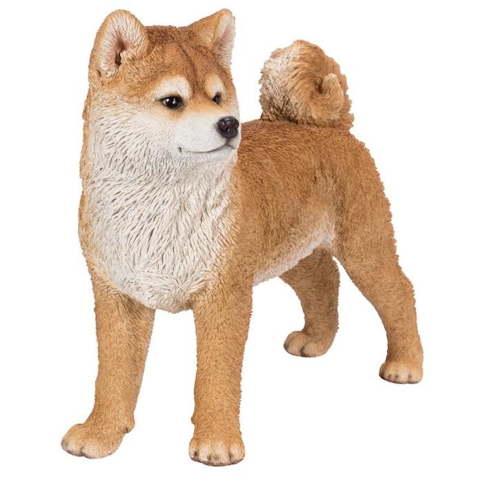 犬 置物 大型 動物 左向き秋田犬 大 高さ45.3cm woobia おしゃれ