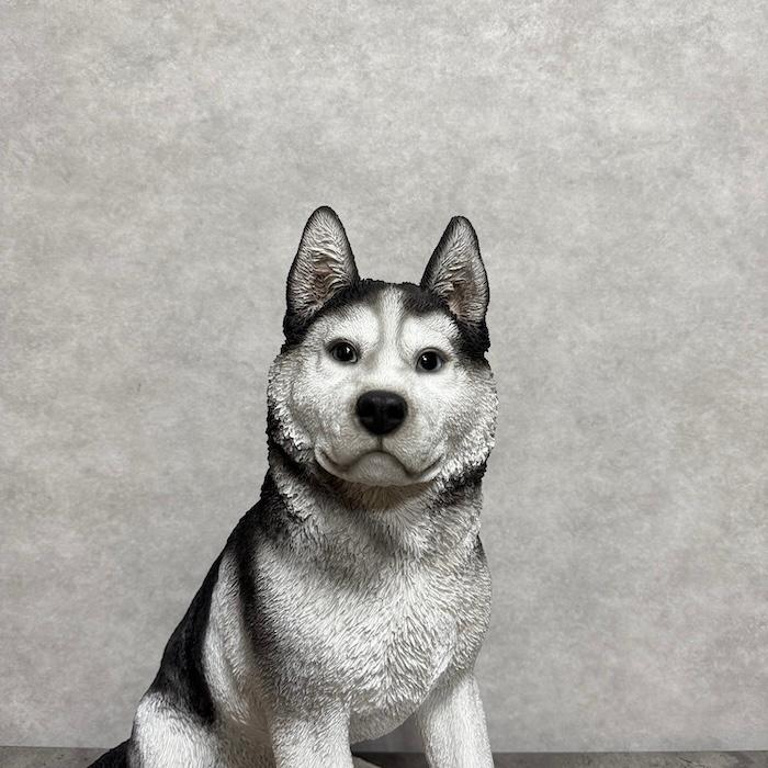 WOOBIA（ウービア） 犬 置物 大型 かわいい 動物 玄関 お座り