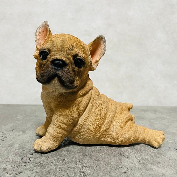 置物 犬 かわいい 動物 玄関 フレンチ・ブルドッグ ストレッチ