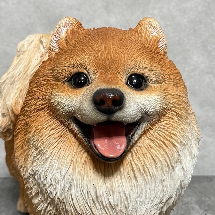 犬 置物 大型 動物 立つポメラニアン イヌ 高さ29.5cm 巨大オブジェ woobia おしゃれ 大きい 玄関 インテリア 北欧 |  | 07
