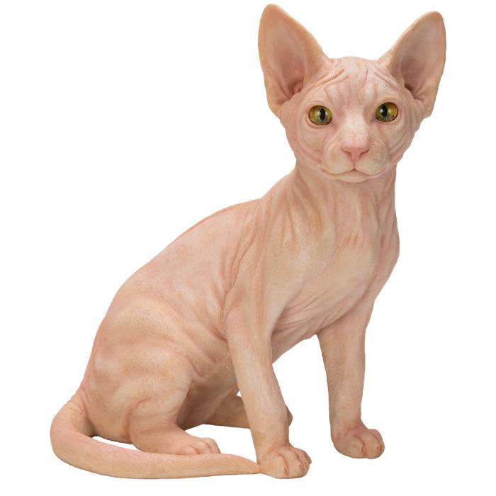 置物 猫 動物 お座りスフィンクス 高さ32cm woobia おしゃれ 大きい