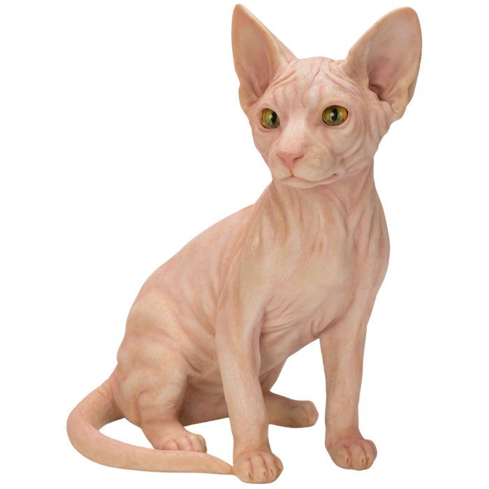 【バカラ】動物 スフィンクス 置物 インテリア 美品★幸運　魔除け3 置物 猫 動物 お座りスフィンクス 高さ32cm woobia おしゃれ 大きい