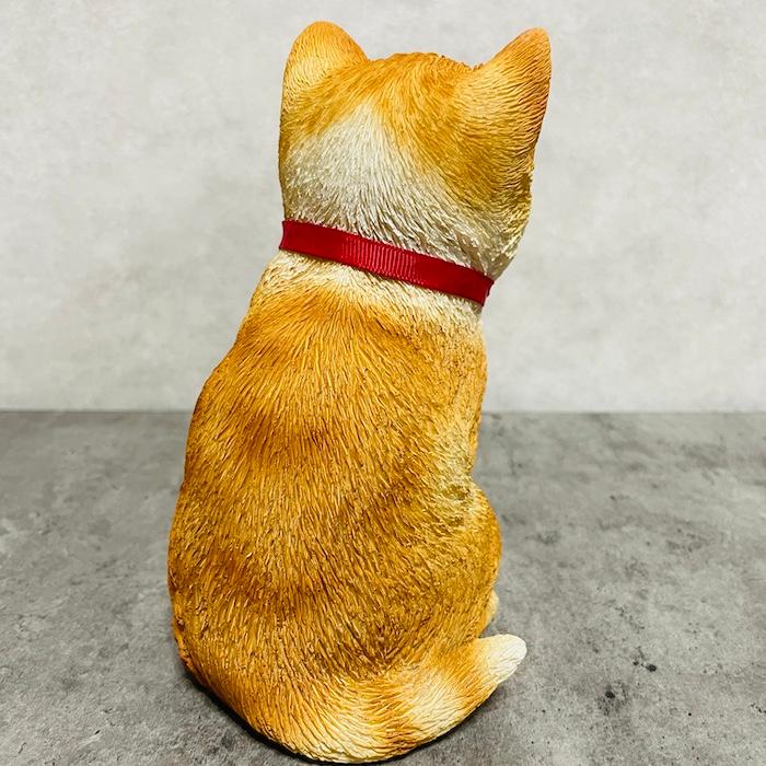 かわいい 置物 左手を上げる茶トラ白招き猫 商売繁盛 縁起物 おしゃれ