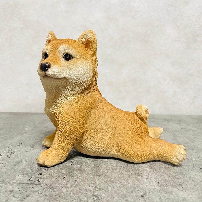 置物 犬 かわいい 動物 玄関 ストレッチ柴犬 グッズ おしゃれ インテリア 卓上 ガーデン 庭 woobia ウービア |  | 07