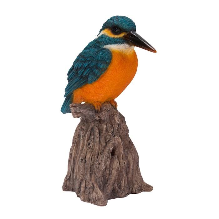 置物 鳥 カワセミ 高さ14.5cm woobia ウービア 野鳥 リアル おしゃれ 玄関 インテリア オブジェ ガーデン 北欧 ナチュラル 翡翠 動物 | WOOBIA | 01