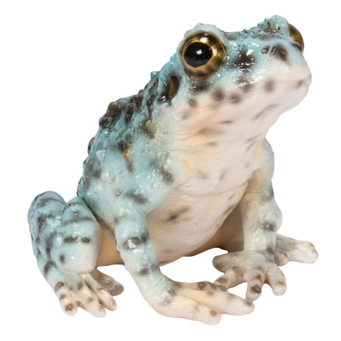 カエル 置物 かわいい イシカワガエル ブルー 蛙 縁起物 風水 玄関