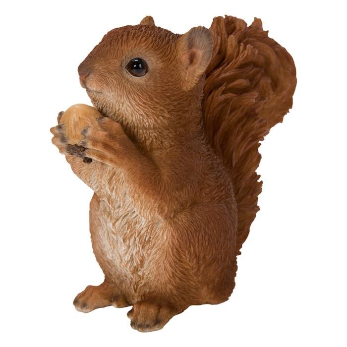 置物 松ぼっくりを掴むリス おしゃれ かわいい 玄関 インテリア 庭