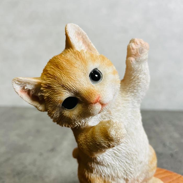 スマホスタンド 卓上 おもしろ 動物 茶トラ猫 ネコ アニマル 置物 かわいい おしゃれ 写真立て スマホホルダー woobia ウービア |  | 03