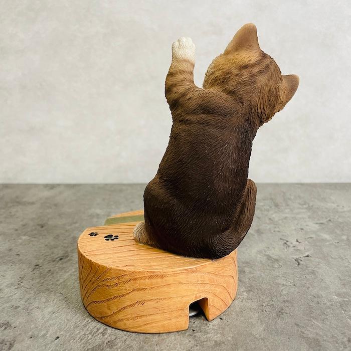 スマホスタンド 卓上 猫 おもしろ 動物 キジトラ白猫 ネコ 置物 かわいい おしゃれ 写真立て スマホホルダー woobia ウービア |  | 07