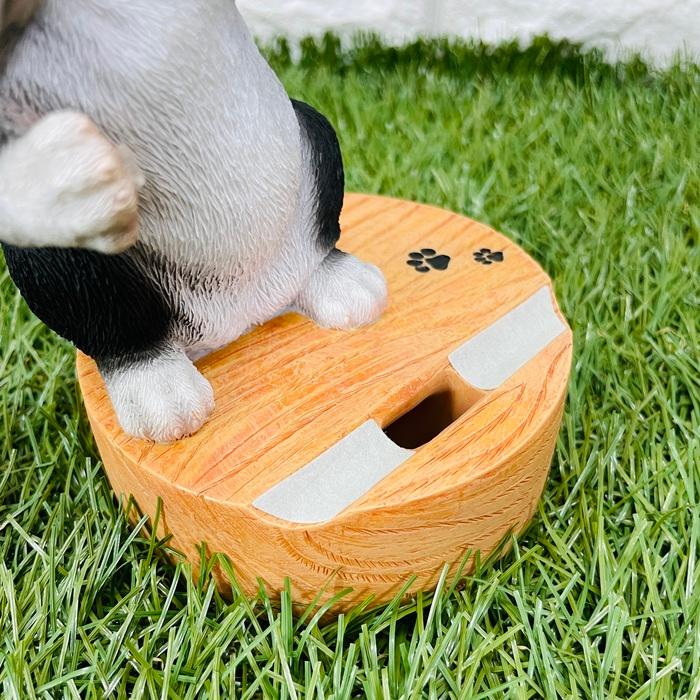 スマホスタンド 卓上 犬 おもしろ 動物 黒白フレンチブルドッグ 犬 かわいい置物 おしゃれ スマホホルダー 玄関 woobia ウービア |  | 03