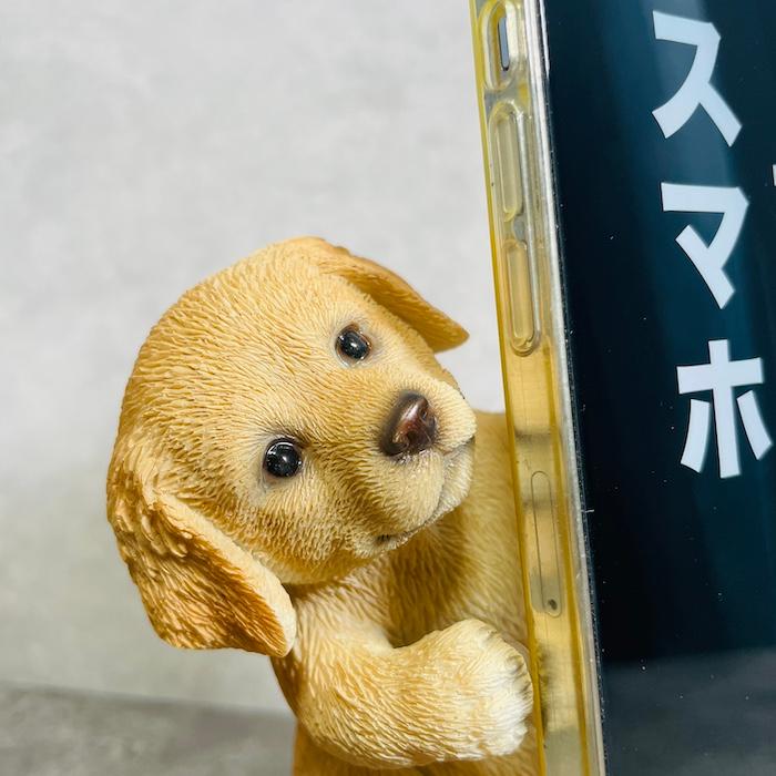 スマホスタンド 卓上 犬 おもしろ 動物 ゴールデン・レトリバー 置物 かわいい おしゃれ 写真立て スマホホルダー woobia ウービア |  | 02