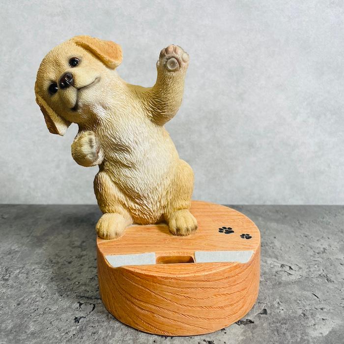 スマホスタンド 卓上 犬 おもしろ 動物 ゴールデン・レトリバー 置物 かわいい おしゃれ 写真立て スマホホルダー woobia ウービア |  | 03