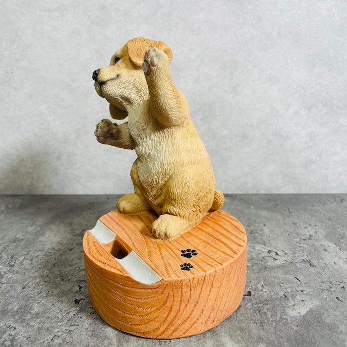 スマホスタンド 卓上 犬 おもしろ 動物 ゴールデン・レトリバー 置物 かわいい おしゃれ 写真立て スマホホルダー woobia ウービア |  | 05