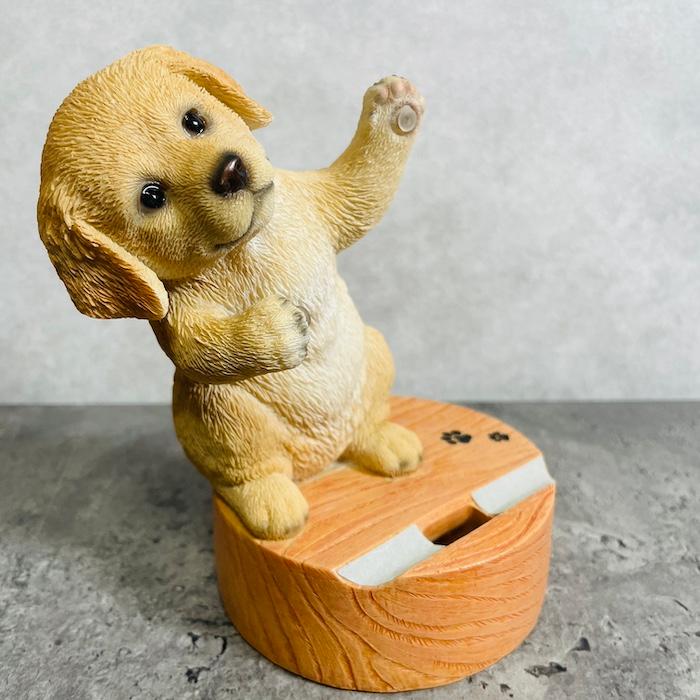 スマホスタンド 卓上 犬 おもしろ 動物 ゴールデン・レトリバー 置物 かわいい おしゃれ 写真立て スマホホルダー woobia ウービア |  | 06