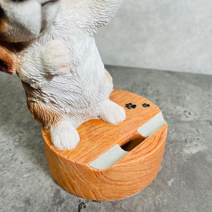スマホスタンド 卓上 犬 おもしろ 動物 キャバリア 置物 かわいい おしゃれ リアル 写真立て スマホホルダー woobia ウービア |  | 06