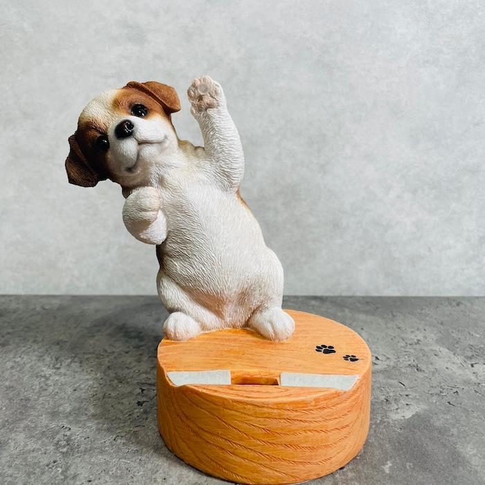 スマホスタンド 卓上 犬 おもしろ 動物 ジャックラッセル 置物 玄関 トイレ かわいい おしゃれ 写真立て スマホホルダー ウービア |  | 07