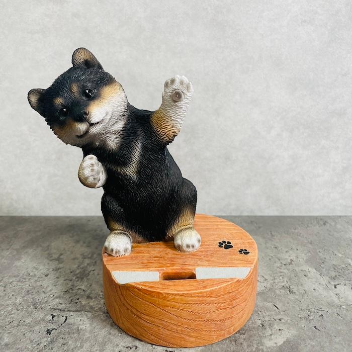 スマホスタンド 卓上 犬 おもしろ 動物 黒柴犬 置物 トイレ アニマル かわいい おしゃれ 写真立て スマホホルダー woobia ウービア |  | 04