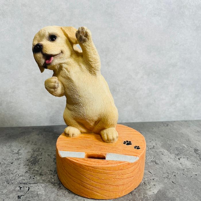 スマホスタンド 卓上 犬 おもしろ 動物 ラブラドール・レトリバー 置物 かわいい おしゃれ 写真立て スマホホルダー woobia ウービア |  | 06
