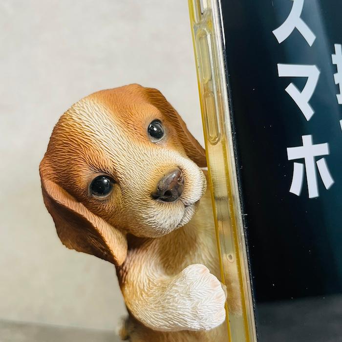 スマホスタンド 卓上 犬 おもしろ 動物 ビーグル 置物 トイレ アニマル かわいい おしゃれ 写真立て スマホホルダー woobia ウービア |  | 02