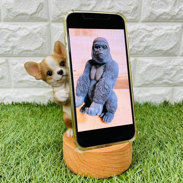スマホスタンド 卓上 おもしろ 犬 動物 チワワ 犬 アニマル かわいい置物 おしゃれ スマホホルダー 玄関 インテリア woobia ウービア |  | 07