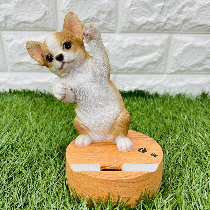 スマホスタンド 卓上 おもしろ 犬 動物 チワワ アニマル かわいい置物