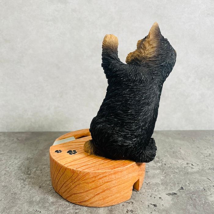 スマホスタンド 卓上 犬 おもしろ 動物 ヨークシャーテリア 玄関 置物 かわいい おしゃれ 写真立て スマホホルダー woobia ウービア |  | 07