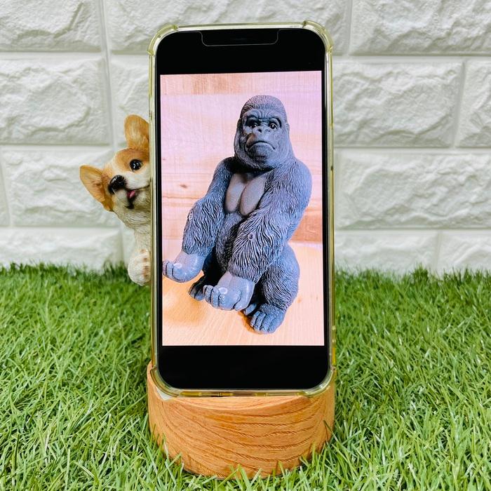 スマホスタンド 卓上 犬 おもしろ 動物 ウェルシュコーギー アニマル かわいい置物 おしゃれ スマホホルダー 玄関  woobia ウービア |  | 01