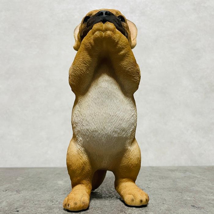 置物 犬 かわいい 動物 玄関 フレンチブルドッグの置物 おねだりポーズ おしゃれ トイレ インテリア  woobia ウービア |  | 01