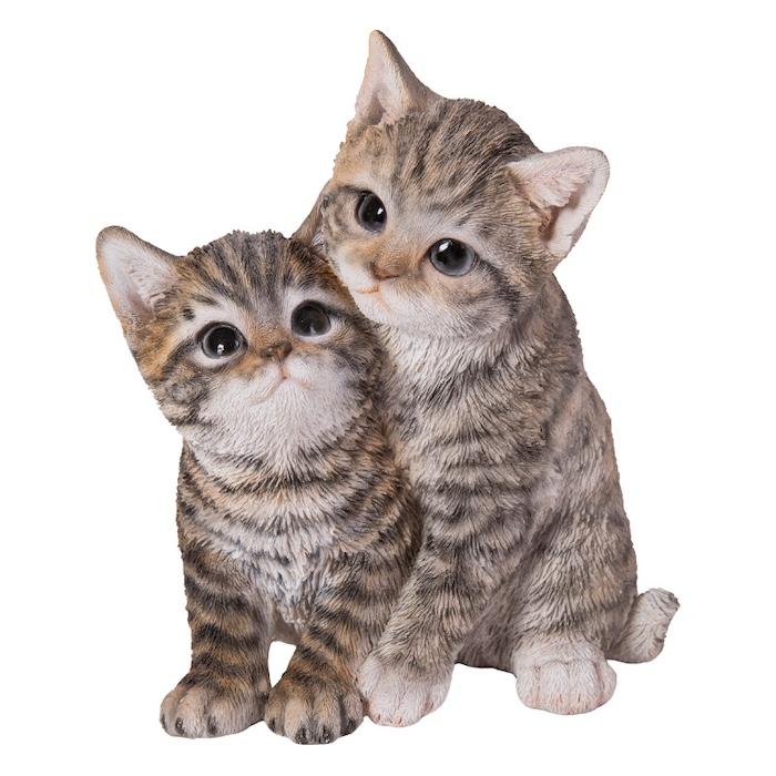 置物 動物 かわいい 寄り添うサバトラ猫 ネコ 高さ17.2cm woobia おしゃれ 大きい 玄関 インテリア 庭 ガーデン オブジェ 大型 ウービア 面白い |  | 01