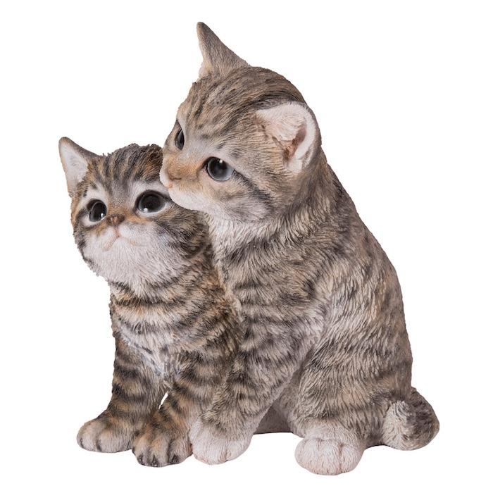 置物 動物 かわいい 寄り添うサバトラ猫 ネコ 高さ17.2cm woobia おしゃれ 大きい 玄関 インテリア 庭 ガーデン オブジェ 大型 ウービア 面白い |  | 02