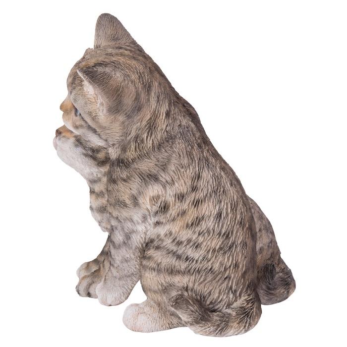 置物 動物 かわいい 寄り添うサバトラ猫 ネコ 高さ17.2cm woobia おしゃれ 大きい 玄関 インテリア 庭 ガーデン オブジェ 大型 ウービア 面白い |  | 03