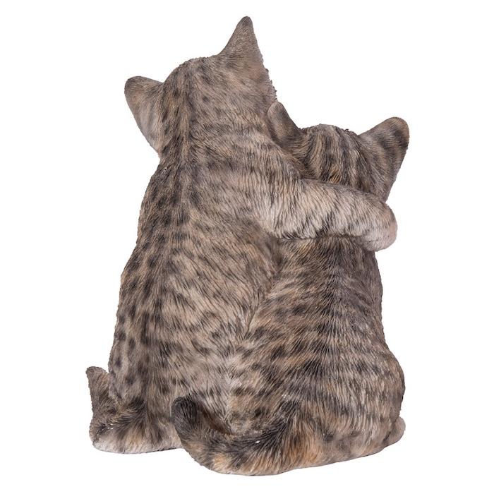 置物 動物 かわいい 寄り添うサバトラ猫 ネコ 高さ17.2cm woobia おしゃれ 大きい 玄関 インテリア 庭 ガーデン オブジェ 大型 ウービア 面白い |  | 04